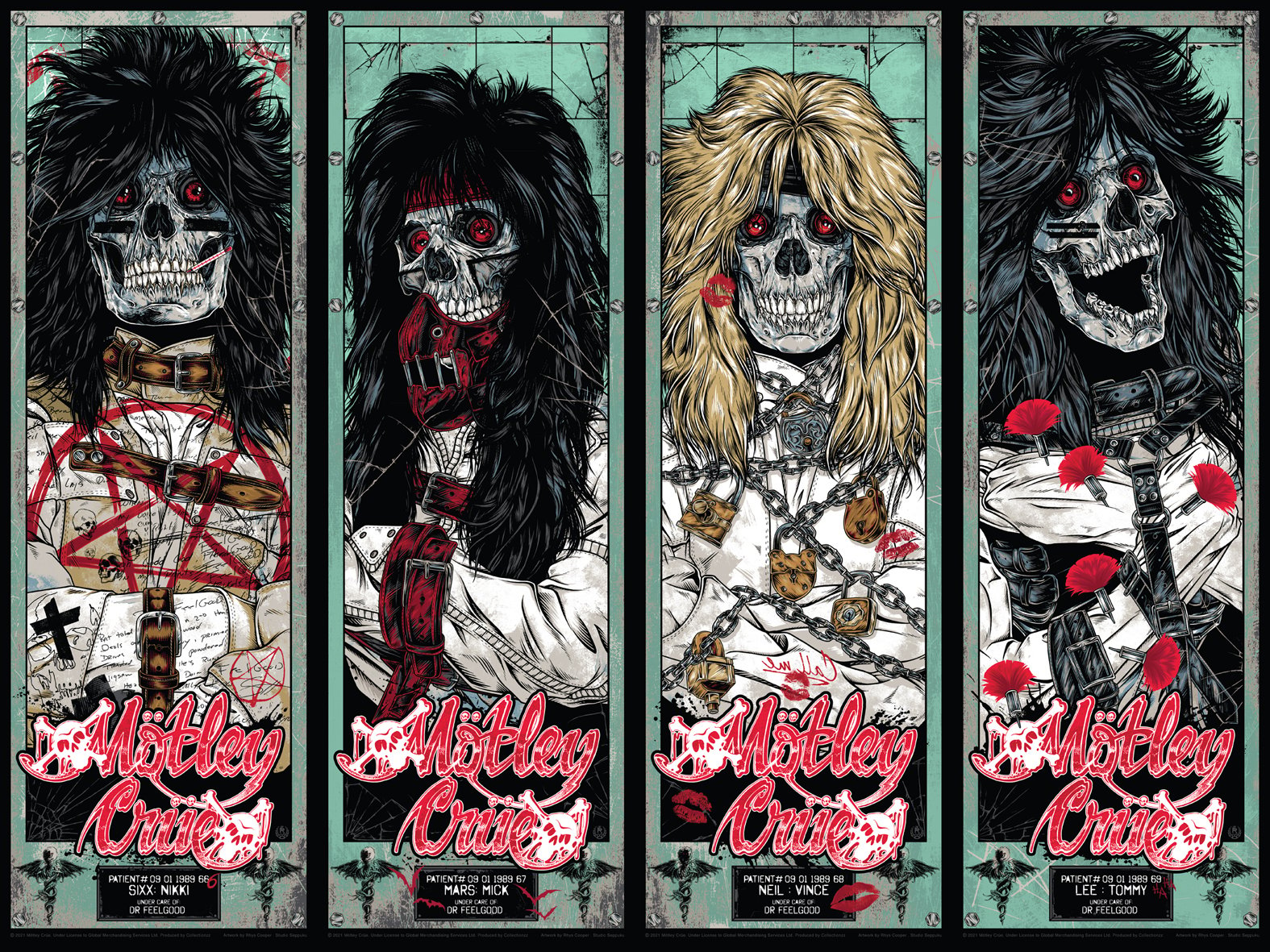 MOTLEY CRUE - Dr Feelgood - poster set